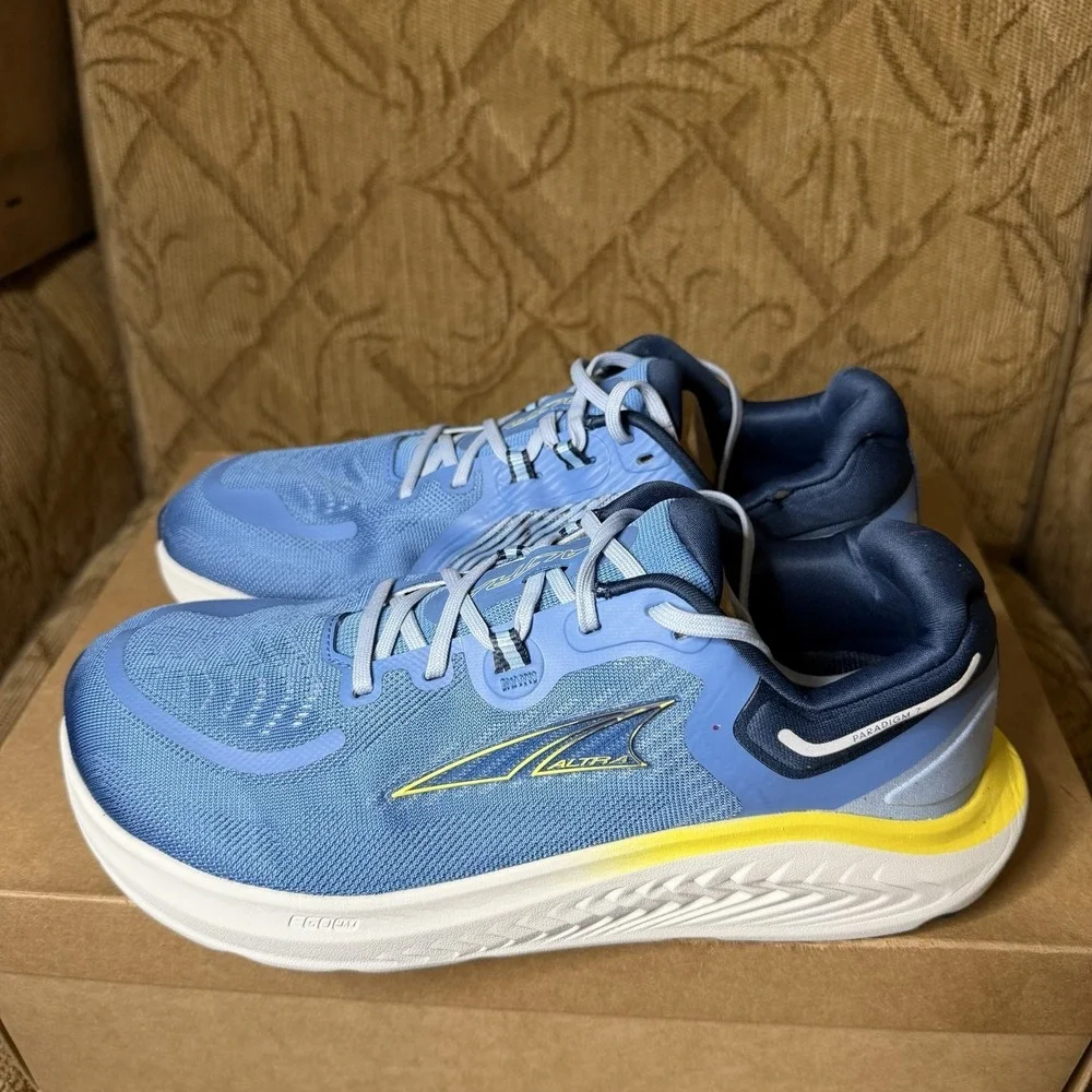 Altra Paradigm 7 Blue Yellow AL0A85N7440 Women's Size 10 Wide Running Shoes